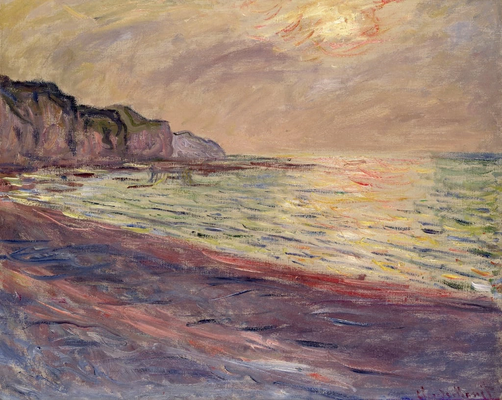La spiaggia di Pourville, tramonto - Musee Marmottan Monet, Paris